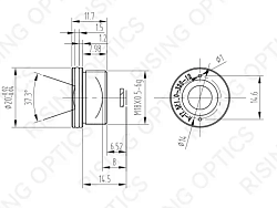 7.5mm F/1.0 LWIR Athermal Fixed Lens For 320x240-12um